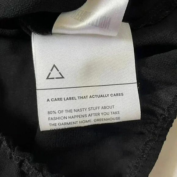 Reformation Semi Sheer Ruffle Cap Sleeve Crop Top - Black - Size M - Picture 6 of 7